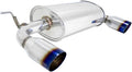 Megan Racing Axle Back Exhaust, BMW F30 335i 4 Dr 2012+, Dual Burnt Roll Tips