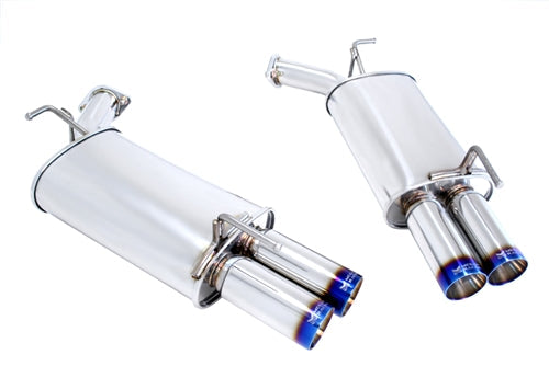 Megan Racing Axle Back Exhaust Infiniti M35/M45 06-10 RWD/AWD Burnt Roll Tips