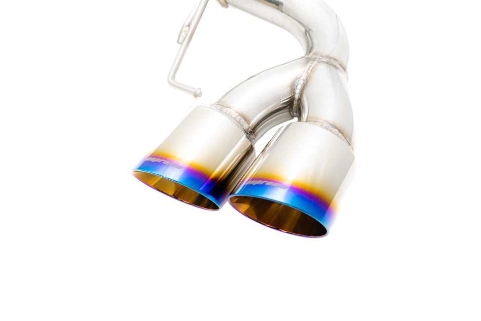 Megan Racing BMW M5 F90 17+ Supremo Axle Back Exhaust Blue Rolled Tips