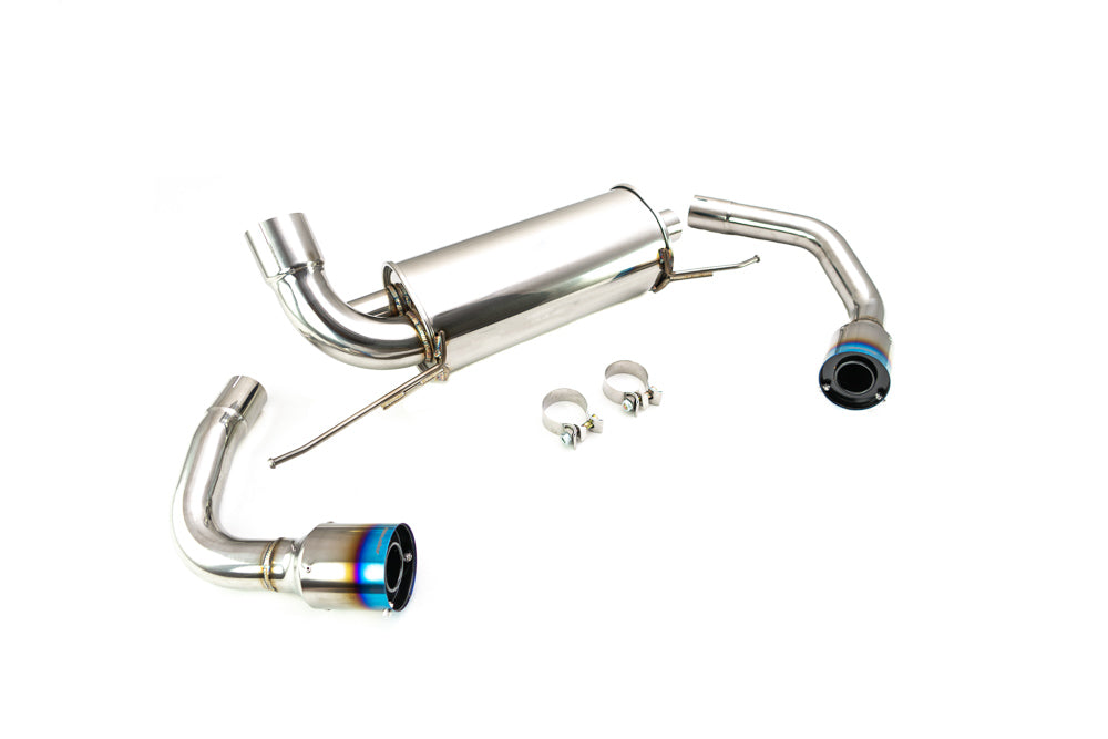 Megan Racing BMW 330i 2.0L i4 turbo Msport (G20) 19+ Supremo Axle Back Exhaust (Blue Ti Tip)