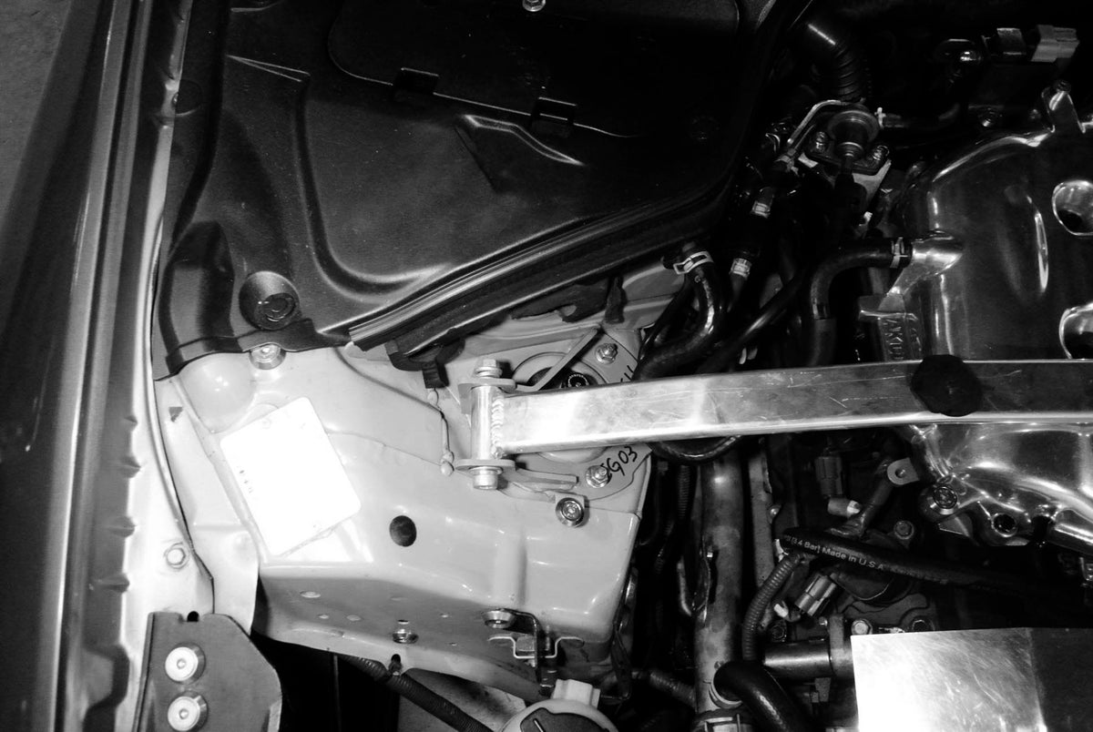 Megan Racing G35 03-06 Sedan, 03-07 Coupe 1 piece Racing Spec front strut bar
