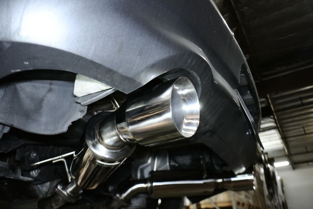 Megan Racing Infiniti G37 coupe 08-13 / Q60 14-15 Dual Canister Axleback Exhaust Blue Tips COUPE ONLY (EXC Convertible)