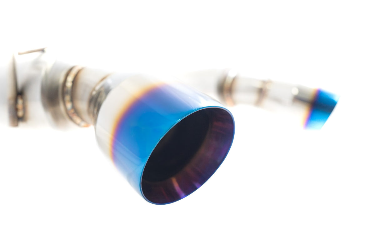 Megan Racing Infiniti G37 coupe 08-13 / Q60 14-15 Dual Canister Axleback Exhaust Blue Tips COUPE ONLY (EXC Convertible)