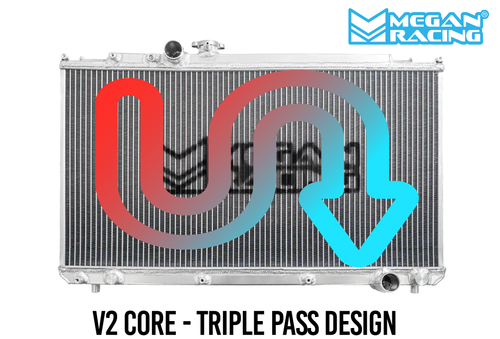 Megan Racing Lexus IS300 00-05 V2 Radiator Triple Pass (MT ONLY)