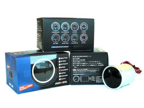 Megan Racing Version 1 - black face - METER GAUGE VACUUM 52 MM