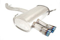 Megan Racing Axle Back Exhaust, 2007-11 BMW E90 2, 4 Dr/E92 2 Dr Single w/ Burn Ti-Tips, Inlet 2.75" Tips 3.25" each