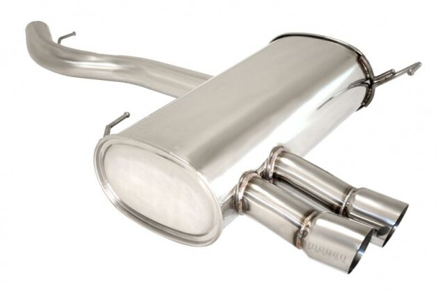 Megan Racing Axle Back Exhaust 2007-11 BMW E90 4 Dr/E92 2 Dr Single w/ SS Tips, . Inlet 2.75" Tips 3.25" each