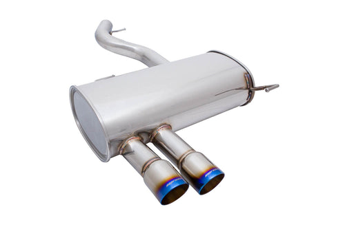 Megan Racing Axle Back Exhaust 2007-11 BMW E90 4 Dr/E92 2 Dr (328i only) Single w/ Blue Roll Tips