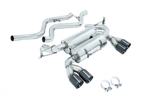 Megan Racing Axle Back Exhaust BMW M3 2008-2011, 4Door, Black Chrome Tips