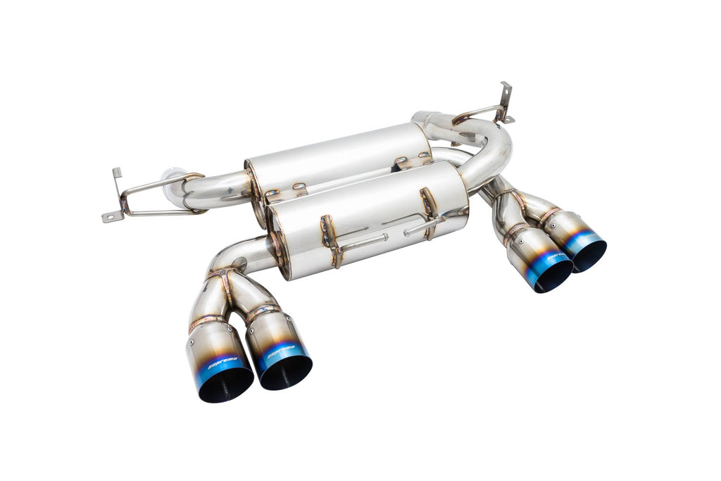 Megan Racing Axle Back Exhaust BMW M3 2008-2011, 4Door, Blue Titanium Tips