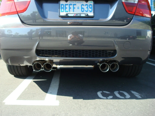 Megan Racing Axle Back Exhaust BMW M3 2008-2011, 4Door, Blue Titanium Tips
