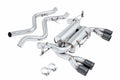 Megan Racing Axle Back Exhaust BMW M3 E92 2008-2013 (Do not fit E93 M3 Convertible), Black Chrome Tips
