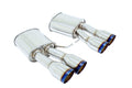 Megan Racing Axle Back Exhaust BMW M5 Blue Roll Tips