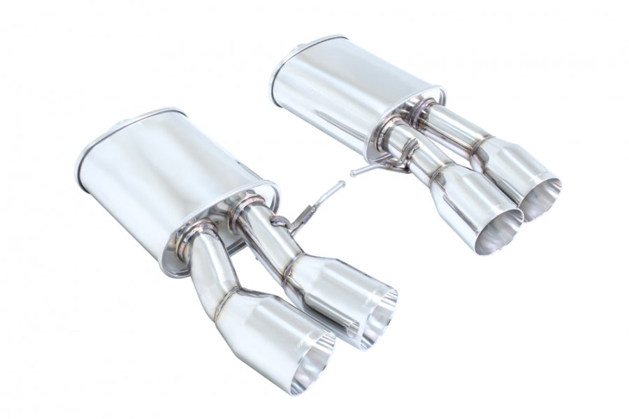 Megan Racing Supremo Axle Back Exhaust BMW M6 Coupe 2 DR 13-19 / Gran Coupe 4 DR 14-19 Stainless Roll Tips