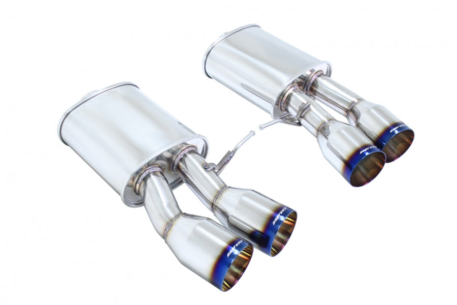 Megan Racing Supremo Axle Back Exhaust BMW M6 Coupe 2 DR 13-19 / Gran Coupe 4 DR 14-19 Stainless Burnt Tips