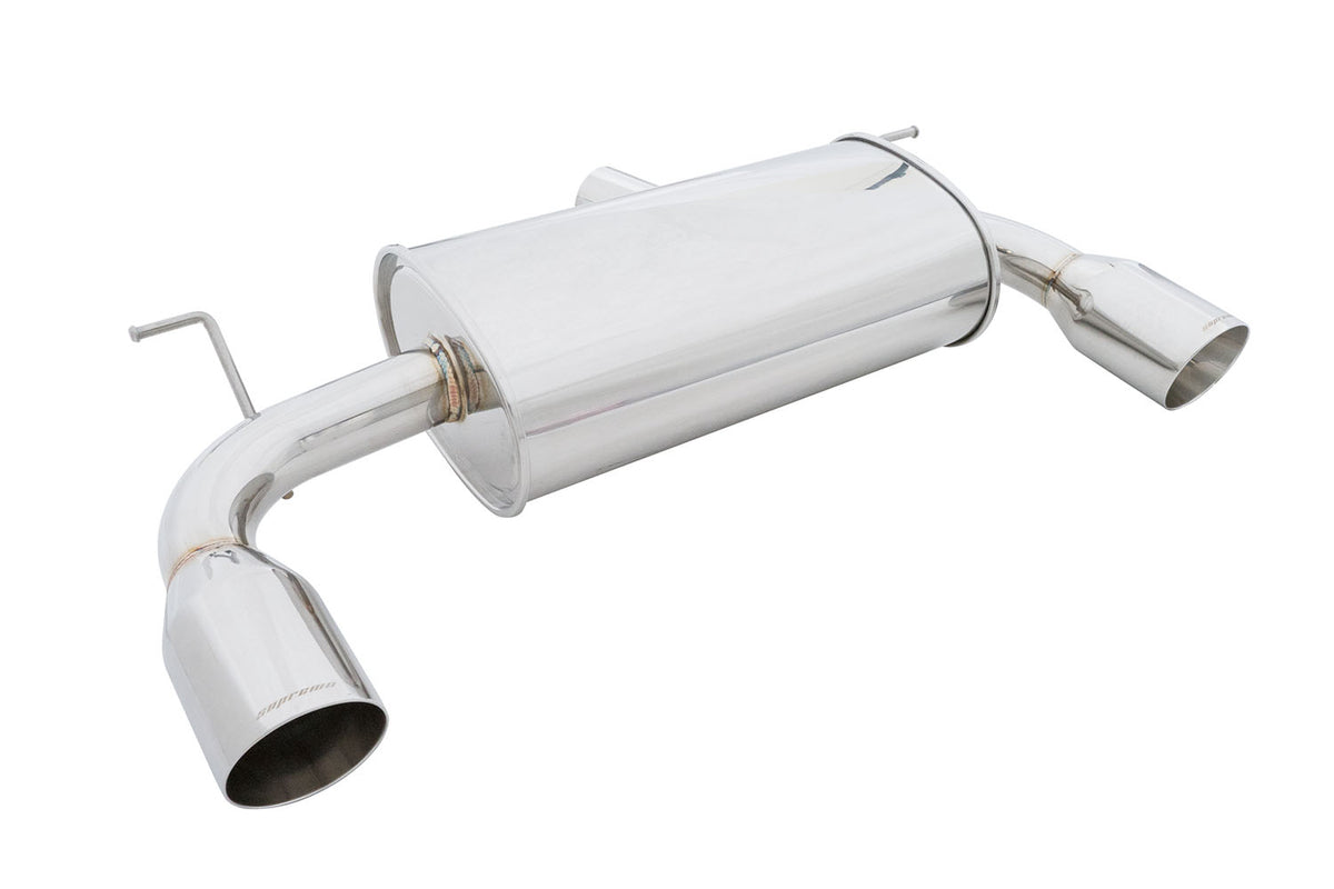 Megan Racing Axle Back Exhaust BMW F30 335i 4 Dr 2012+ Dual Stainless Roll Tips