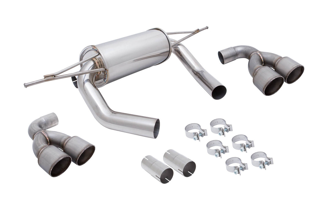 Megan Racing Axle Back Exhaust BMW M4 F82 2015+ Raw Tips