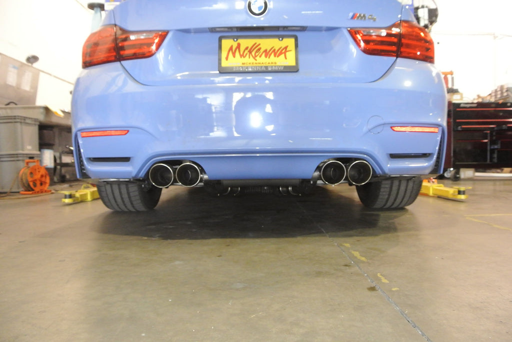 Megan Racing Axle Back Exhaust BMW M4 F82 2015+ Stainless Black Chrome Tips