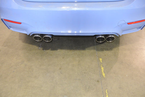 Megan Racing Axle Back Exhaust BMW M4 F82 2015+ Burnt Roll Tips
