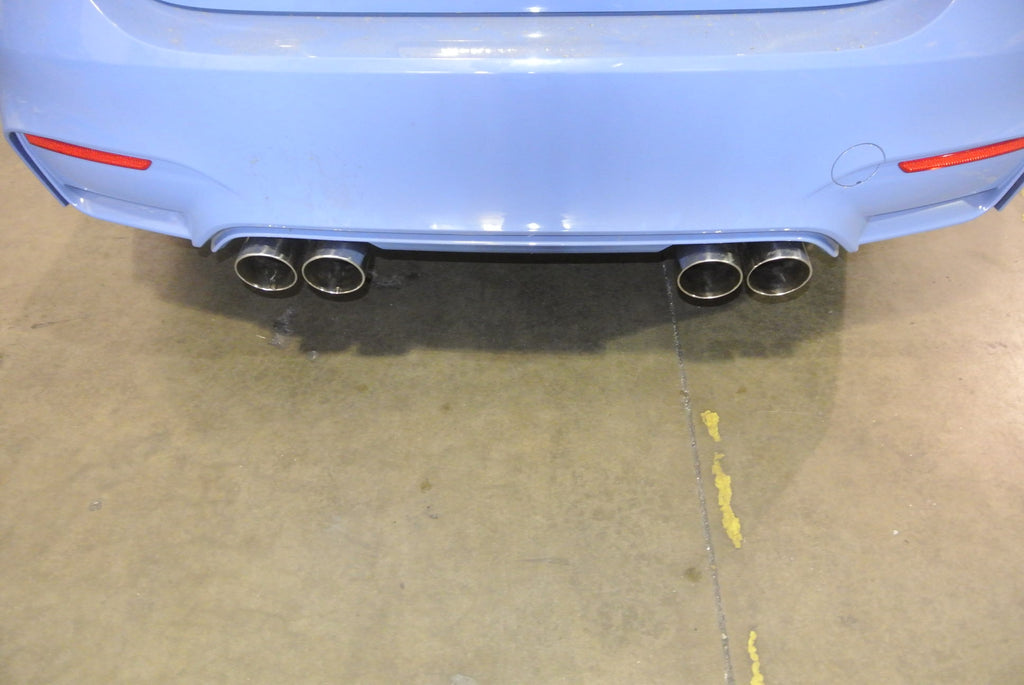 Megan Racing Axle Back Exhaust BMW M4 F82 2015+ Raw Tips