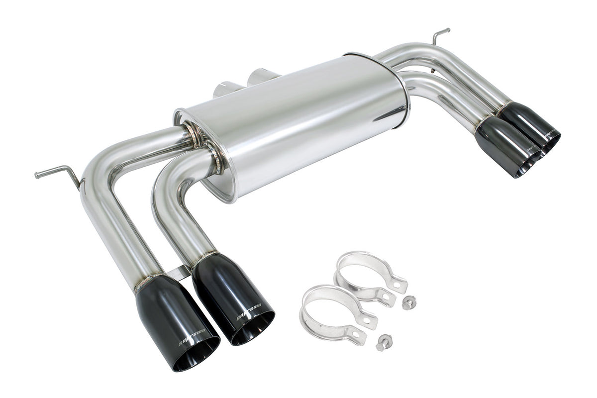 Megan Racing Axle Back Exhaust Stainless Black Chrome Tips BMW E70 X5M 10-13/X6M 10-14 (Do not fit regular X5/X6)
