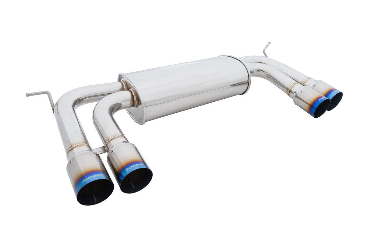 Megan Racing Axle Back Exhaust 2010-13 BMW E70 X5M, 10-14 X6M (Do not fit regular X5) w/ Burnt Titanium Tips