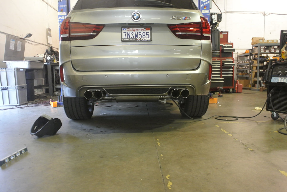 Megan Racing Axle Back X5M (F85) 2015+ / X6M (F16) 2014+ w/ Black Chrome Tips (Excludes Regular X5/X6)