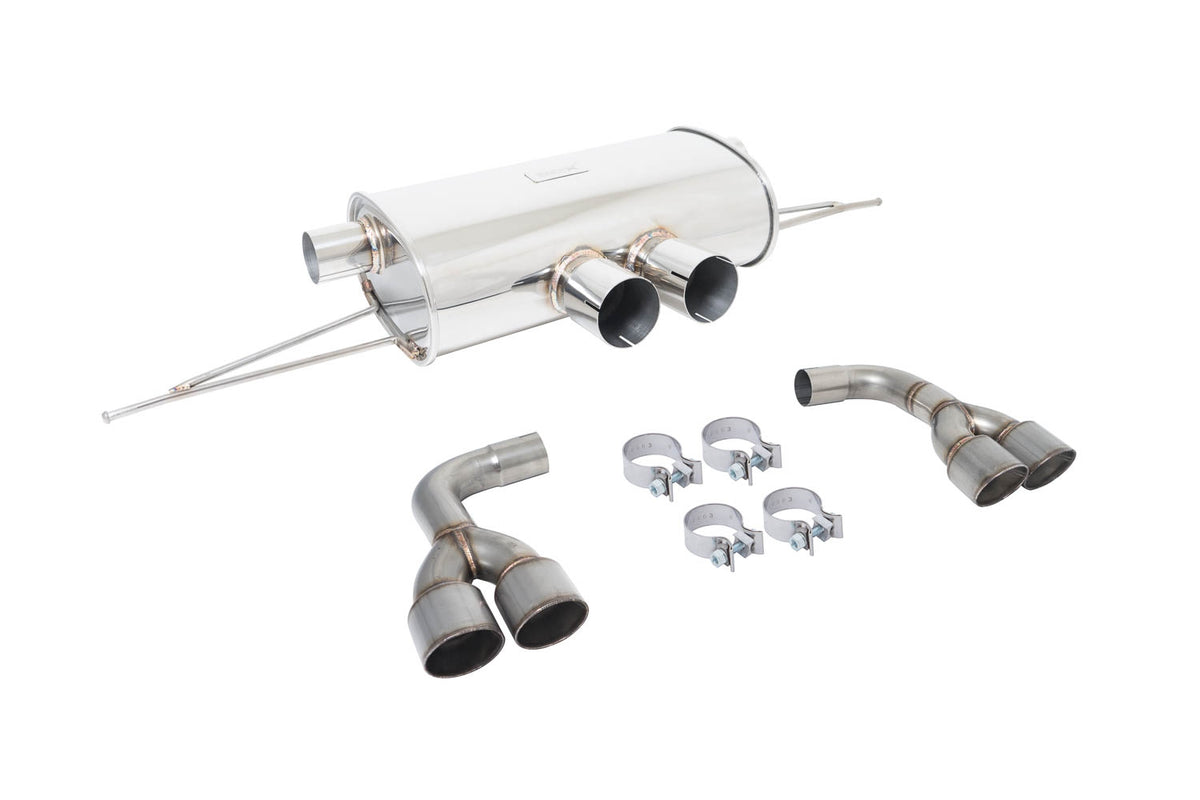 Megan Racing Axle Back Exhaust X5M (F85) 2015+ / X6M (F16) 2014+ w/ Raw Tips (Excludes Regular X5/X6)