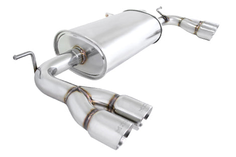 Megan Racing Axle Back Exhaust Genesis Coupe 10-12 4/6 CYL 2.5" inlet quad 3" Stainless Roll Tips