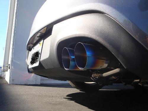 Megan Racing Axle Back Exhaust Genesis Coupe 10-12 4/6 CYL 2.5" inlet quad 3" Stainless Steel tips