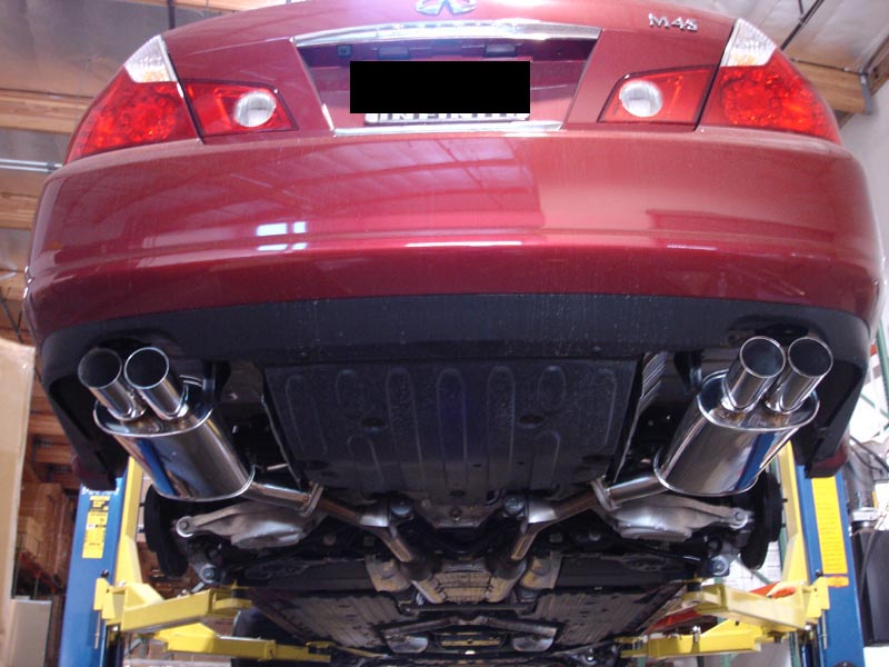 Megan Racing Axle Back Exhaust Infiniti M35/M45 06-10, RWD/AWD