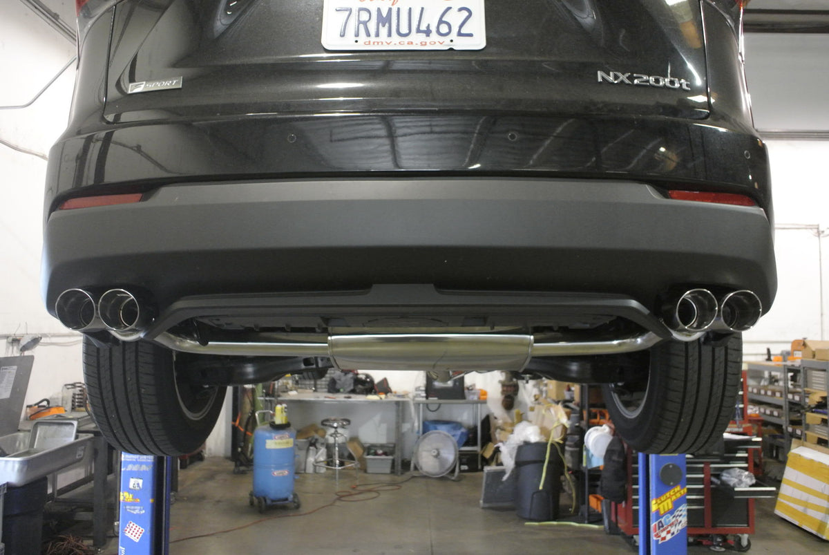 Megan Racing Axle Back Exhaust Lexus NX200T 15+, (also adapts to OEM tips)