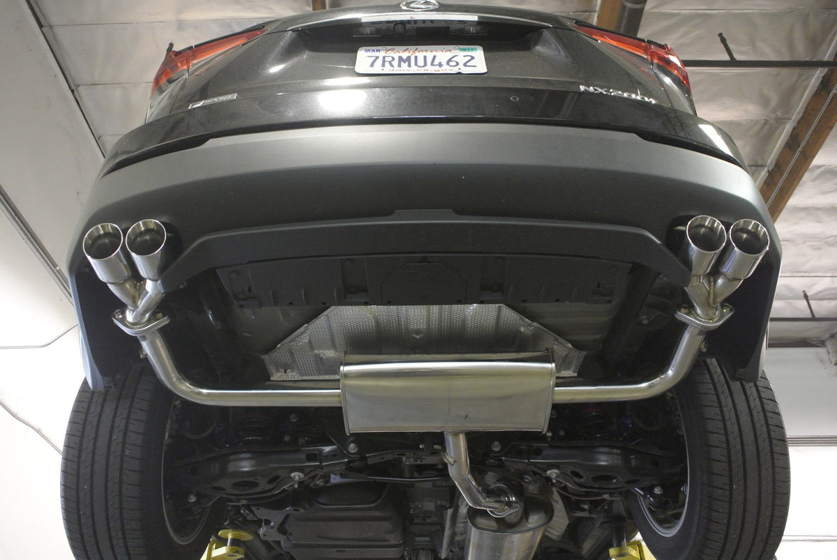 Megan Racing Axle Back Exhaust Lexus NX200T 15+, (also adapts to OEM tips)