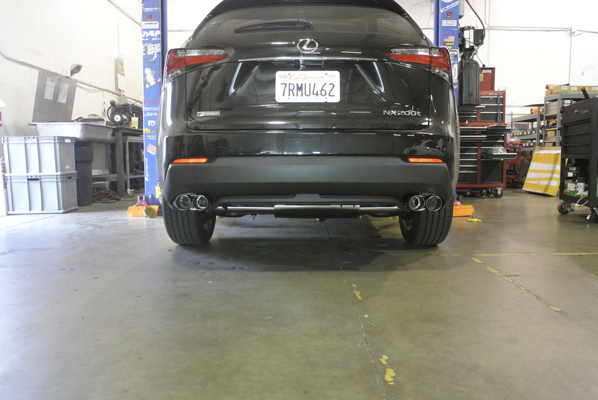 Megan Racing Axle Back Exhaust Lexus NX200T 15+, (also adapts to OEM tips)