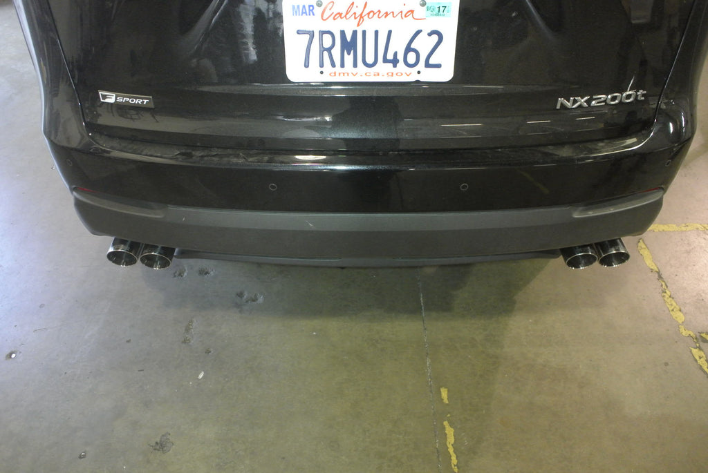 Megan Racing Axle Back Exhaust Lexus NX200T 15+, (also adapts to OEM tips)