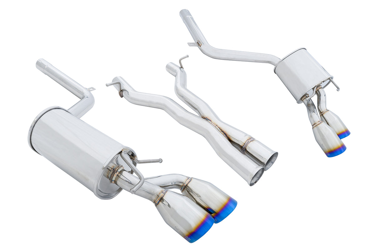 Megan Racing Axle Back Exhaust Benz C63 AMG 12-15 Burnt Roll Tip