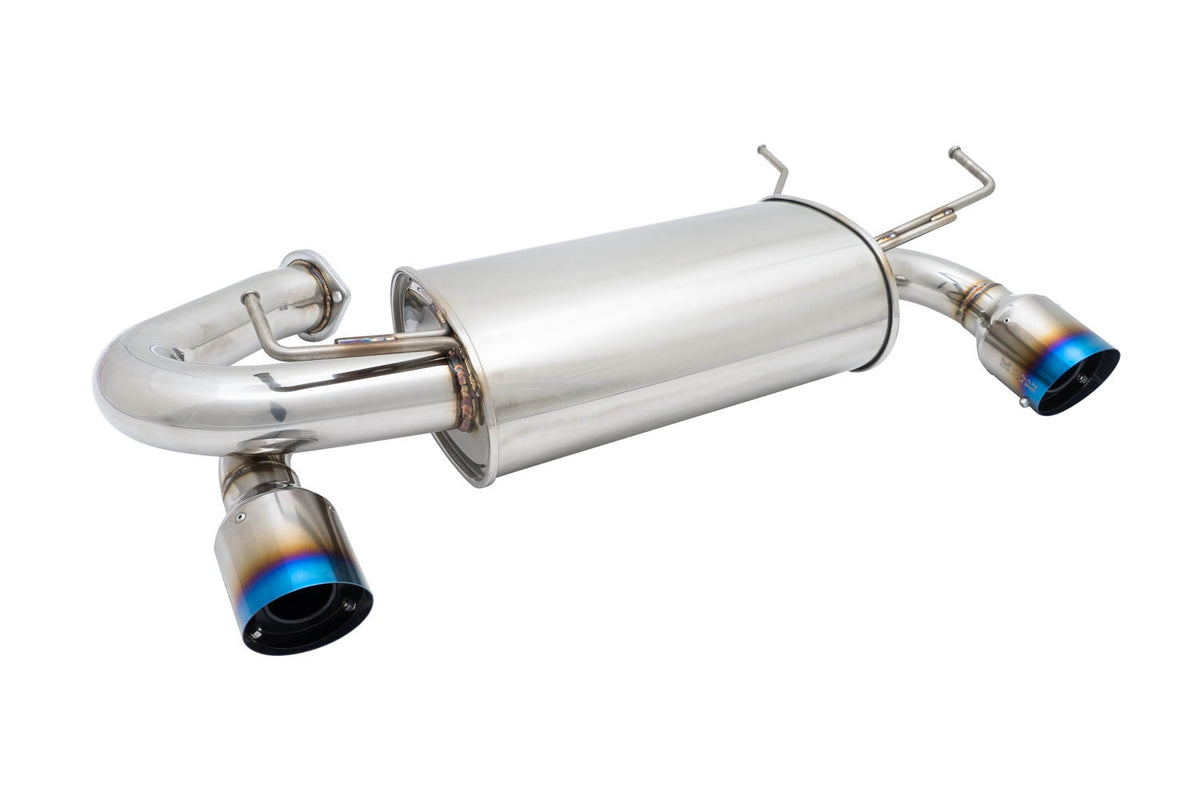 Megan Racing Stainless Steel Cat-back Exhaust System Dual, Nissan 350Z/G35. 4" tips W/Burnt Tip