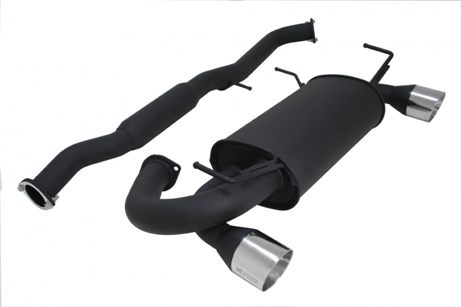 Megan Racing Series Cat-back Exhaust System, Nissan 350Z/G35, Black, Dual 4" Stainless Tips