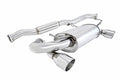 Megan Racing Stainless Steel Cat-back Exhaust System, Nissan 350Z/G35, Dual 4" Stainless Roll Tips (OVERSIZED TRIM BOX)