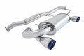 Megan Racing Stainless Steel Cat-back Exhaust System, Nissan 350Z/G35, Dual 4" Burnt Roll Tips