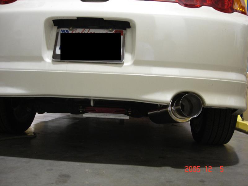 Megan Racing Stainless Steel Cat-back Exhaust System, Acura RSX Type-S 02-06, 2.5 Pipe