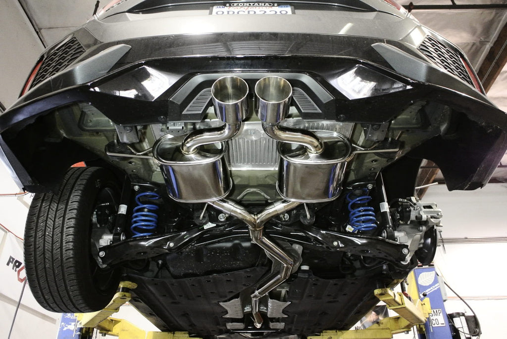 Megan Racing Cat-Back OE-RS Honda Civic 16-21 Turbo 1.5L Sport Hatchback Stainless Tip