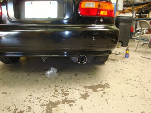Megan Racing Cat-Back System OE-RS, Civic 92-00 2Dr/4Dr EX MODEL ONLY (Exc. 99-00 Si and hatchback) 2.5" Pipe Black