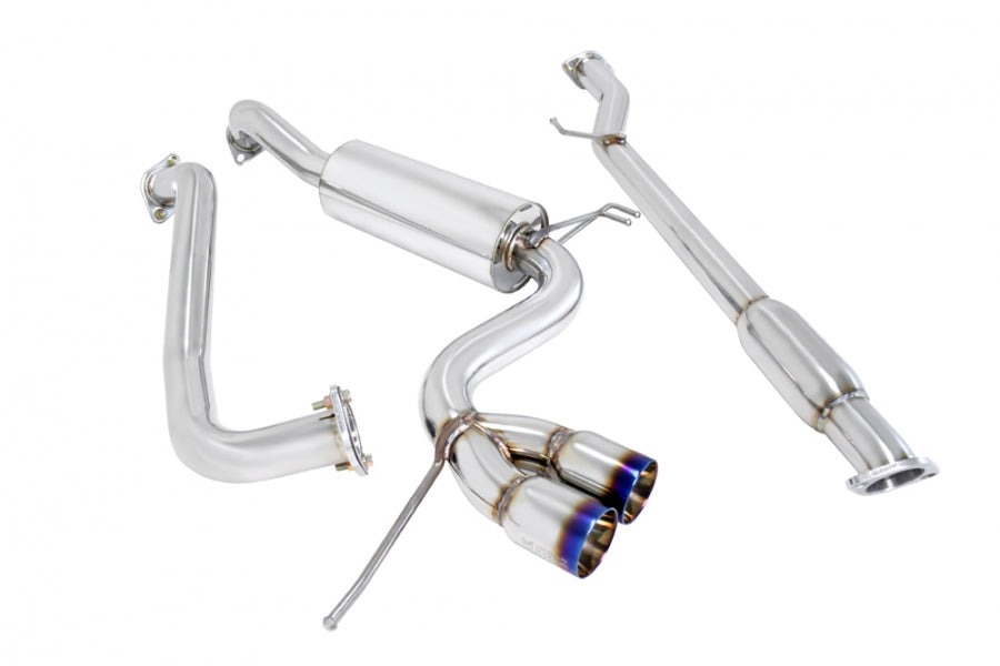 Megan Racing Catback Exhaust Dual Stainless, Hyundai Veloster 2012-2018 Type2 Burnt Rolled Tips (NON TURBO ONLY)