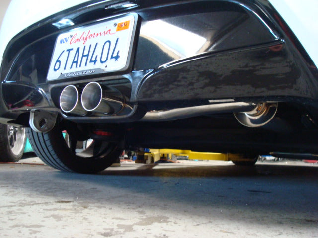 Megan Racing Catback Exhaust Dual Stainless, Hyundai Veloster 2012-2018 Type2 Burnt Rolled Tips (NON TURBO ONLY)