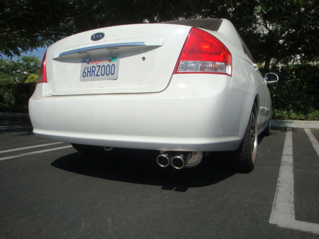 Megan Racing OE-RS Cat Back Kia Spectra 4DR ONLY 05-09 single muffler Dual tips