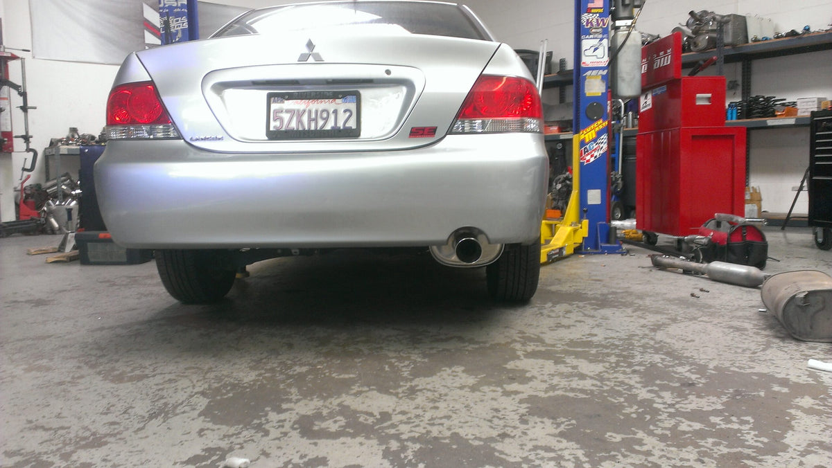 Megan Racing Cat Back burn tip Mitsubishi Lancer 02-06 (EXC RALLY OZ)