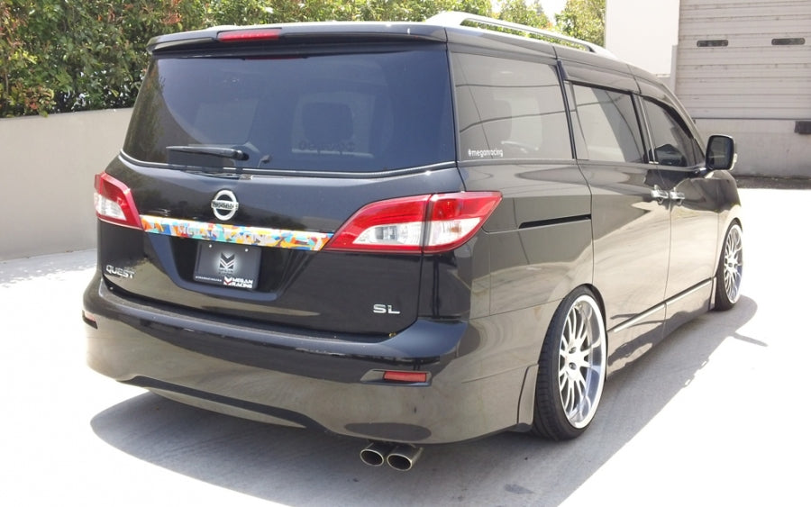 Megan Racing Stainless Steel Catback Exhaust System Nissan Quest 11-16 stainless roll tip Type2