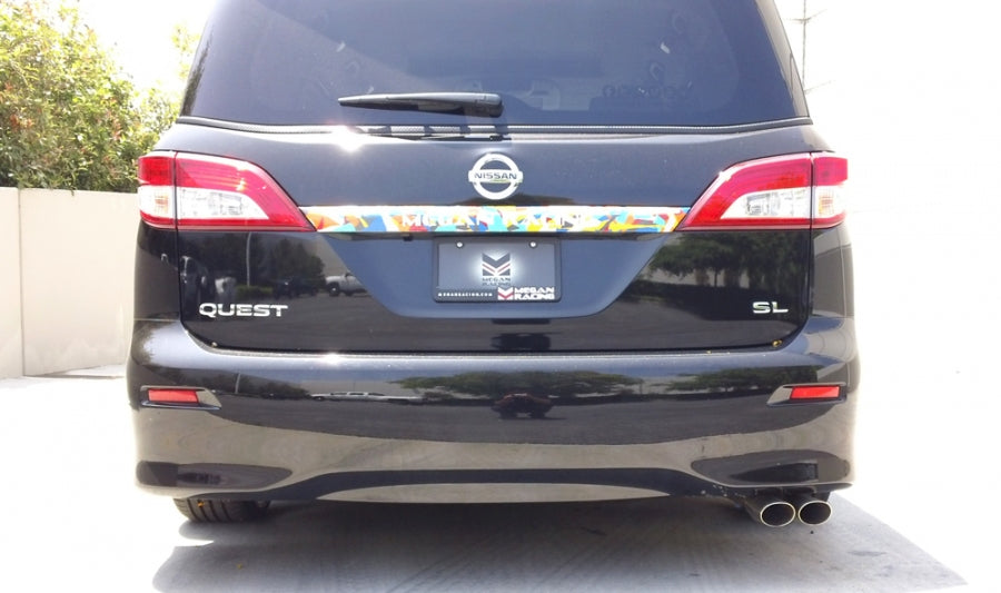 Megan Racing Stainless Steel Cat-back Exhaust System, Nissan Quest 11-16 burnt roll tip Type2