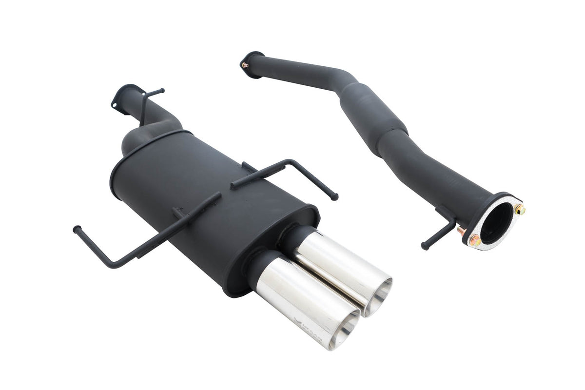 Megan Racing Cat-Back, 240SX 95-98, 3 Pipe Black dual